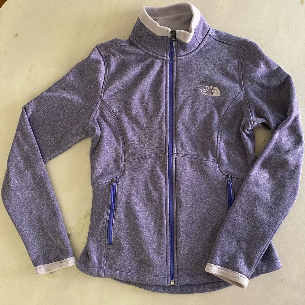 North Face purple fleece zip-up (S)